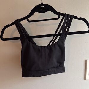 Athleta Black 3 strap sports bra